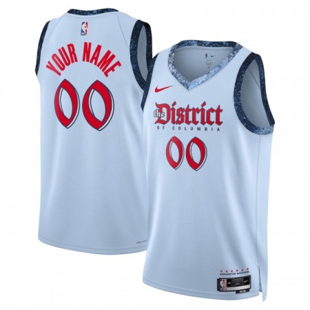 Camiseta Hombre NBA Washington Wizards Personalizadas 2024-25 Nike City Edition Azul Swingman